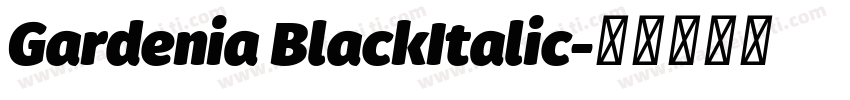 Gardenia BlackItalic字体转换